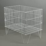 Корзина для розпродажу дротяна 900×600×800 мм, біла