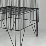 Контейнер торговый сетчатый для распродаж (регулируемое дно) 600х600х800 (черный)